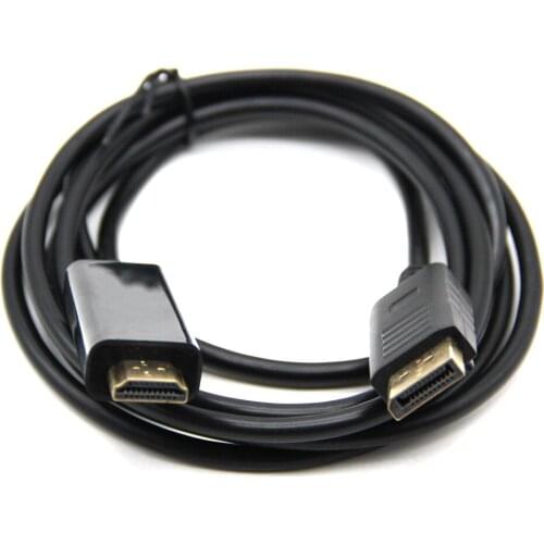 1.8M DisplayPort to HDMI-compatible Cable 1080P Display Port DP Cable for Laptop to HDTV Projector