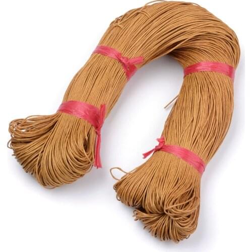 1mm Waxed Cotton Thread Cord Necklace Rope Beading String for Jewelry Making Handmade DIY Bracelet Crafts Material