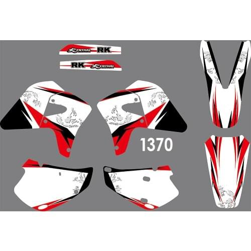 1370 Motorcycle Team Graphic & Backgrounds Decal Sticker Kits fit for honda XR650R 2000-2009
