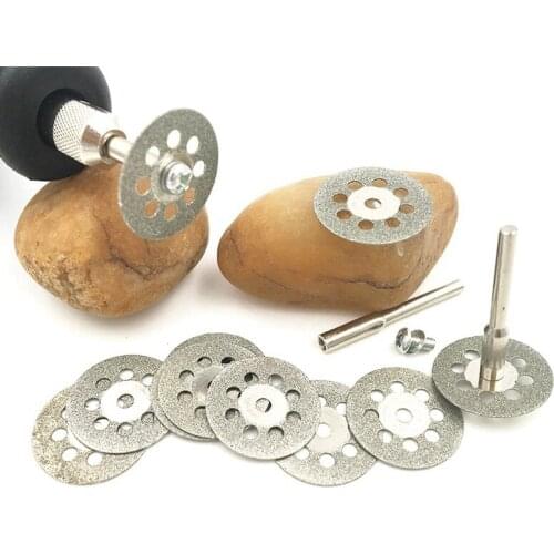 Accessories Diamond Grinding Wheel 10pcs Mini Circular Saw Cutting Disc Diamond Grinding Wheel Rotating Tool Emery Cutting Piece