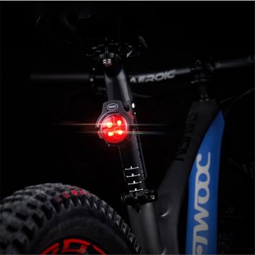 TWOOC USB Charging Bicycle Brake Light 2019 Wireless Waterproof Cycle Brake Lamp 90 degree adjust Backpack bike Lamp luz bicicle