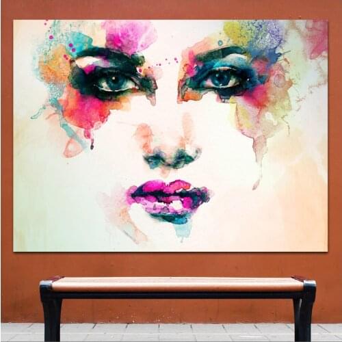 Large size Printing Pictorial art Beautiful face wall art Home Decor Living Room Modern Canvas Print Paintings no frames WLONG