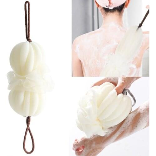 Long Strip Bath Towel Mesh Sponge Back Rub Towel Cute Bath Ball Mesh Sponge