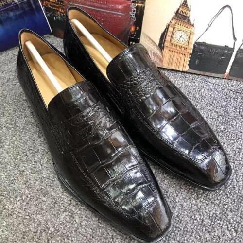 Fanzunxing new Men Crocodile Leather Shoes Classic Business Casual Dress