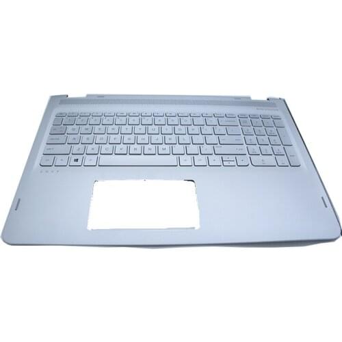 JIANGLUN Laptop Palmrest with US Layout Backlight keyboard Silver Color For HP M6-AQ