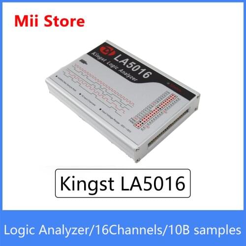 Kingst LA5016 USB Logic Analyzer 500M max sample rate,16Channels,10B samples, MCU,ARM,FPGA debug tool, English software
