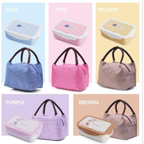 MICCK Lunch Box Eco-Friendly Bento Box Portable With Bag Tableware Microwavable Leakproof Food Container Picnic School Office