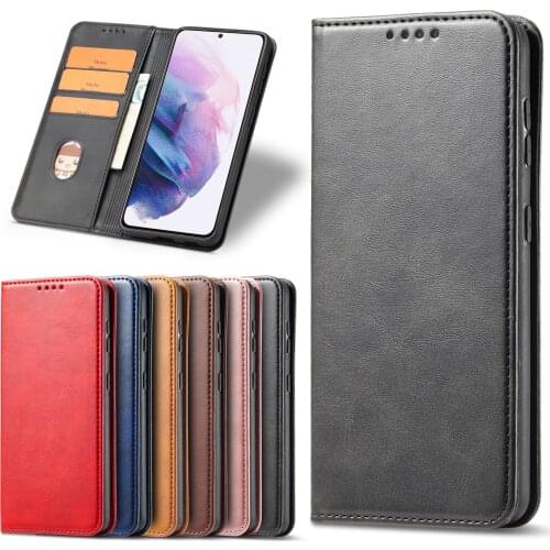 Magnetic Leather Case For iPhone 11 12 Pro Max X XS XR 6S 7 8 Plus Luxury Wallet Flip Phone Cards Holder Stand Phone Cover Shell