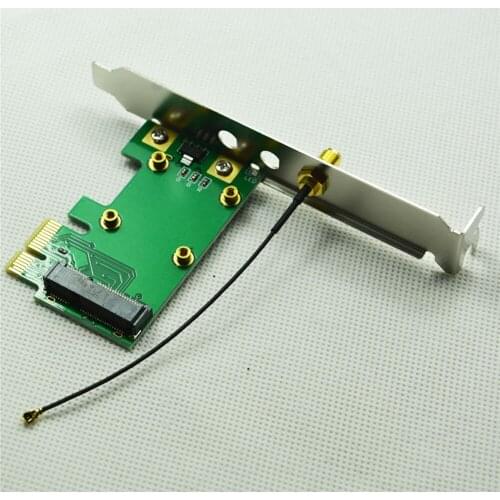 Mini PCI-E to Desktop PCI-E Adapter Replacement Wireless Network Card Adapter for Most Computer Operating Systems Repair Parts