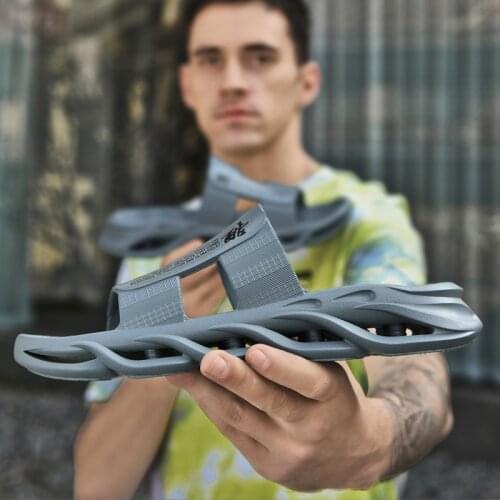 Mens Sandals Men shoes High Quality Soft Footwear Beach Sandals Anti-Slip Bouncy Summer Casual Shoes Zapatos Hombre SIZE 39-44