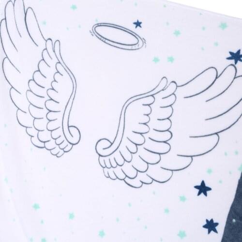 Baby Blanket Soft Flannel Photography Monthly Photo Newborn Children Cartoon Angel Milestone Sleeping Bath Crawling Props