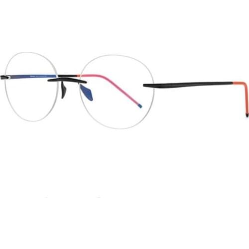 Ultralight Pure Titanium Men Rimless Progressive Multi-focal Lens Optical Eyewear Brand See Near Far Retro Reading Glasses Women