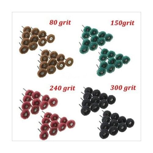 80 sets of scouring pad fiber wheel brushed cloth (brown/green/red/black each 20) polishing wheel polishing wheel