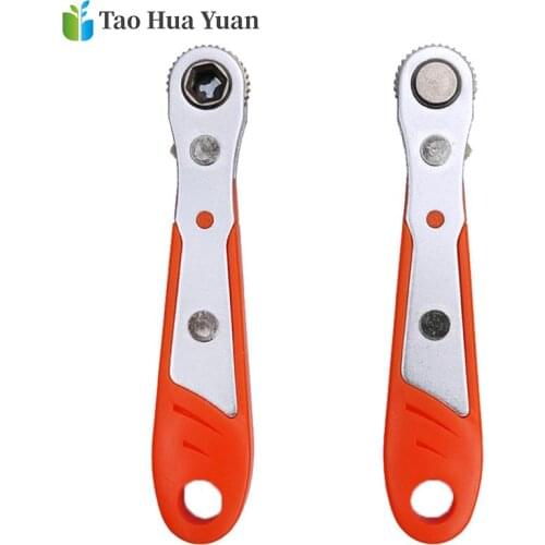 Mni Portable Ratchet Wrench 36 Teeth Ratchet Quick Socket Wrench Tool Two-way Adjustment Hand Tool Single Head Wrench ключ AA