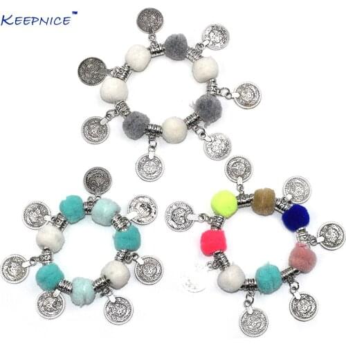 Bohemia Sea Beach Jewelry Friendship Bracelet Boho Tassel Charm Bracelet Beads Beaded Bangle Ball Charm Bracelets