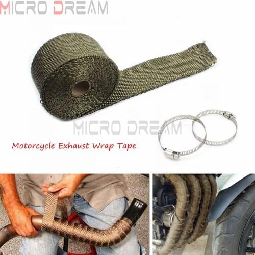 5M Universal Motorcycle Heat Shield Wrap Turbo Exhaust Heat Tape Wrap Pipe Wrap Shields Manifold Header Insulation Cloth Roll