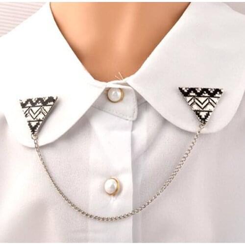 Vintage Brooches Antique Retro Collar Pin Clip Buckle Safety Men Women Metal Badge Brooch Shirt Blouse Accessories Gothic Decor