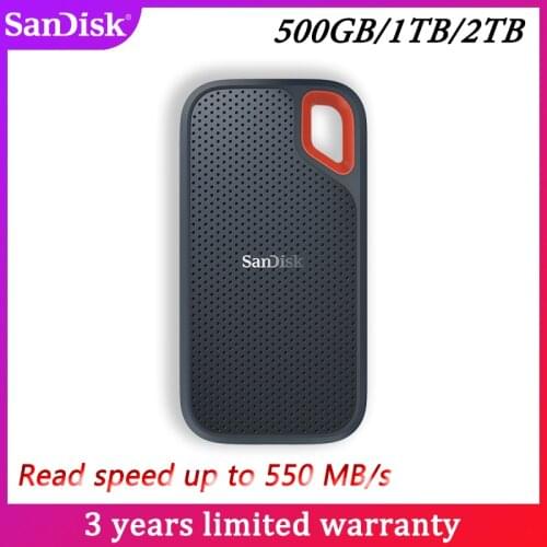 New SanDisk Portable External SSD 2TB 1TB 550M/S External Hard Drive 500GB External Solid State Disk for Laptop camera or server