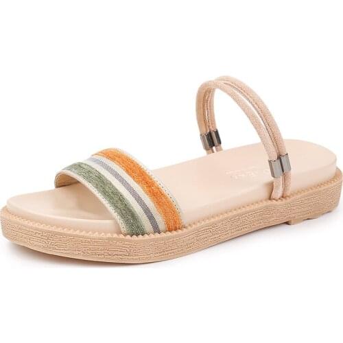 Za HM-25 Two Womens Sandals In Summer 2021. New Fairy Wind Gentle and Versatile Student Sandals and Slippers