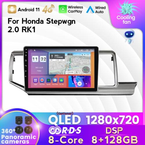 1280x720 HD 6G RAM 128G ROM 4G LTE Android 10 For HONDA STEPWGN 2009-2015 Multimedia Stereo Car DVD Player Navigation GPS Radio