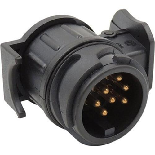 13 Pin Turn 7 Pin Plug Socket Car Cable Connector Waterproof Trailer Signal Light Car Towing Conversion Adapter