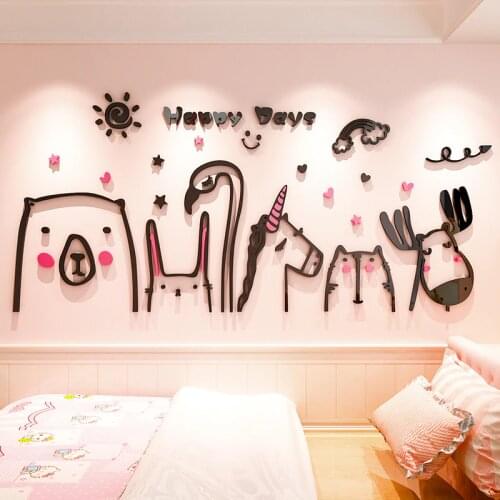 Nordic style bedroom warm living room sofa background wall 3d three-dimensional wall stickers self-adhesive decoration