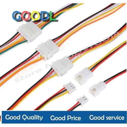 5 Sets JST XH2.54 XH 2.54mm Wire Cable Connector 2/3/4/5/6 Pin Pitch Male Female Plug Socket 200MM Wire 26AWG