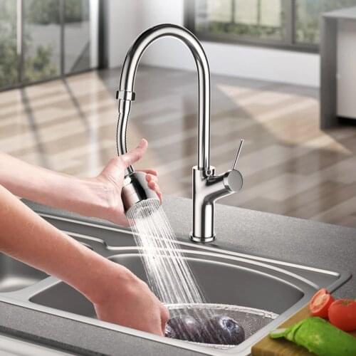 Kitchen Faucet Aerator 360 Degree Swivel Bubbler Adjustable Dual Mode Sprayer Filter Diffuser Water Saving Nozzle Fauc Connector
