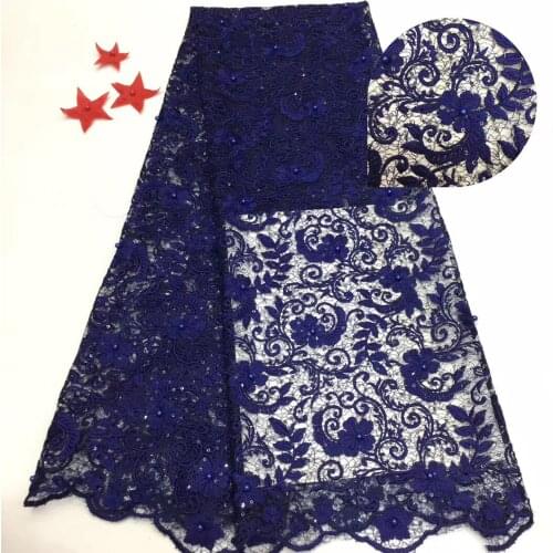 African Lace Fabric 2021 Embroidery Nigerian Lace Fabric High Quality French Tulle Lace Fabric For Women Dress T3560