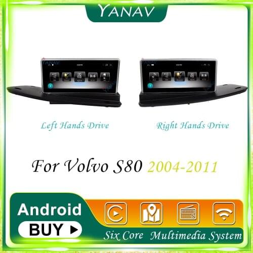 PX6 Android 2 Din Car Radio Audio Stereo Receiver For Volvo S80 2004-2011 GPS Navigation Video Multimedia Player Touch Screen