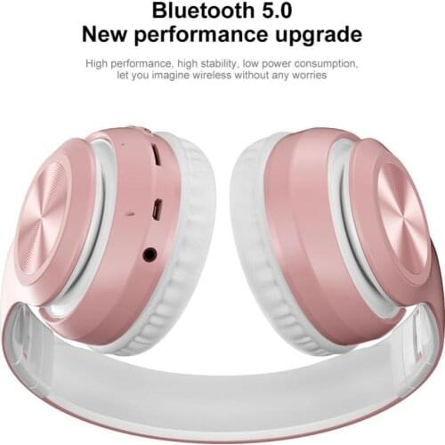 P68 Head Mounted Bluetooth 5.0 Foldable Rechargeable Wireless Headset HiFi Sound Headphones Noise Canceling With Mic