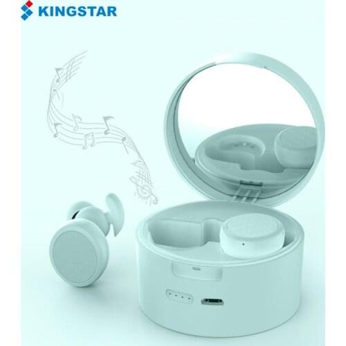 T9 True Wireless Bluetooth Headphones Macaron Color Multifunction Stereo Hifi Music Button Control Pink Earphones With Mirror