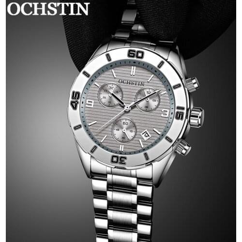 OCHSTIN Man WristWatch Chronograph Sport Men Watch Military Army Top Brand Luxury Stainless Steel Fashion Gift Male Clock 6113