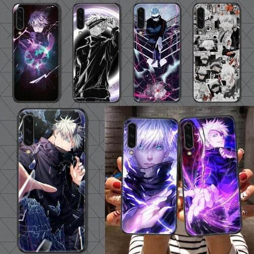 Satoru Gojo Jujutsu Kaisen Anime Phone case For Samsung Galaxy A 3 5 7 8 10 20 21 30 40 50 51 70 71 E S 2016 2018 4G black tpu