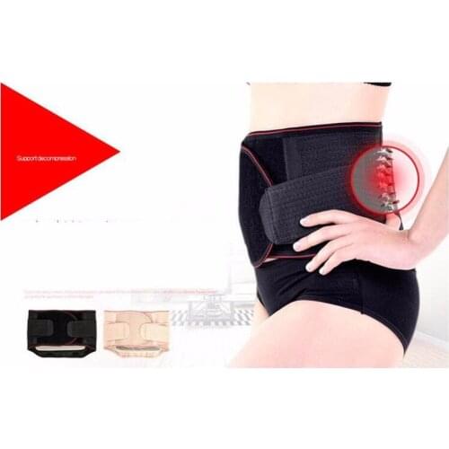 Black Beige Back Brace Belt Men Orthopedic Corset Back Support Belt Fajas Lumbares Ortopedicas Spine Support Belt Large Size XXL