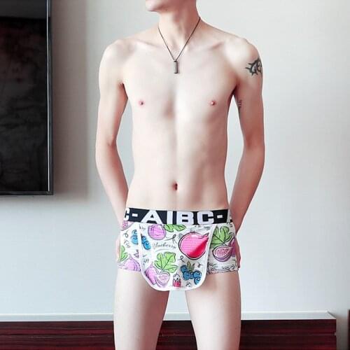 Hot sell aibc mesh summer boxers shorts men s underwear pants breathable fashion boxers shorts youth clothing