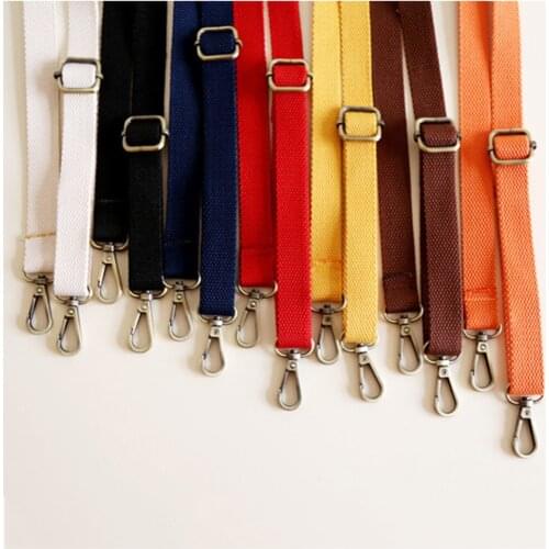 130cm Canvas Adjustable Bag Strap Unisex Fashion Replacement Candy Color Bag Shoulder Strap Belts Pure Color Bag Accessories