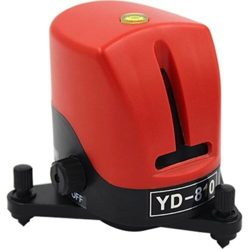 YD-810 360 degree self-leveling Cross Red Laser Level Wave length 635nm 1V1H Red 2 line 1 point Mini portable Instrument
