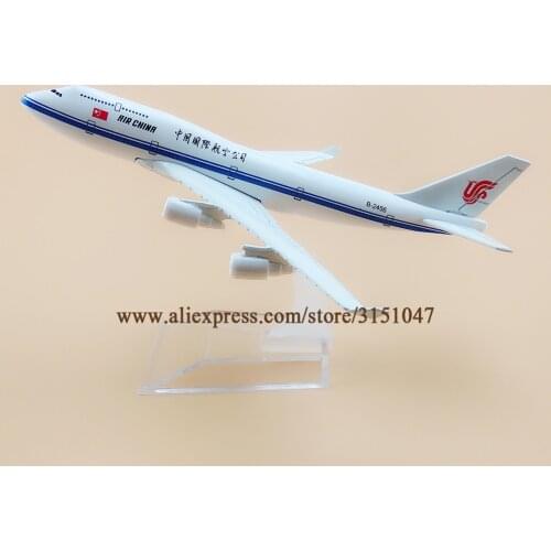 16cm Air China Boeing 747 B747-400 Airlines Plane Model Alloy Metal Diecast Model Airplane Aircraft Airways Gift
