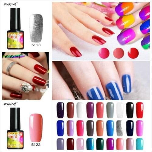 12 COLORS Senior Black Bottle Nail Polish Glitter Temperature Color Changing Water-based Manicure Varnish Shinny Shimmer Nail L