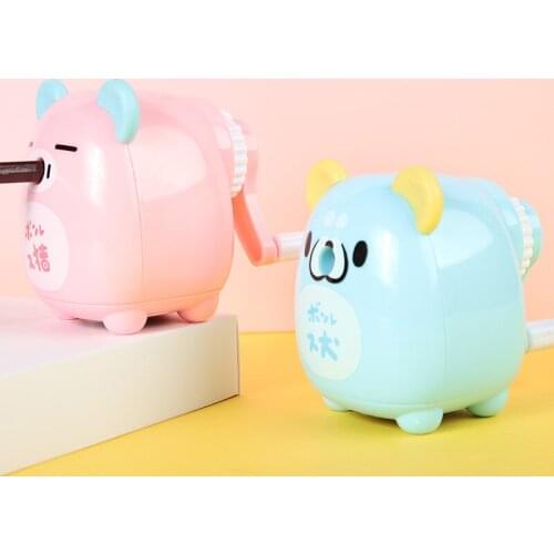 Mechanical Pencil Sharpener Cute Animal cartoon Style Childrens Single Hole Pencil Sharpener