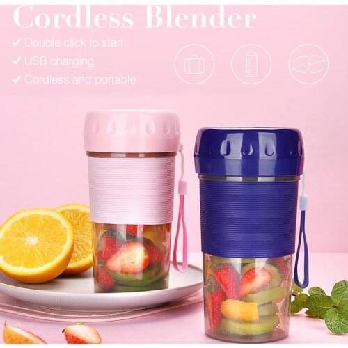 300ML Mini Portable Blender Electric USB Rechargeable Smoothie Blender Machine Juice Cup Maker Lemon Squeezer kitchen Gadgets