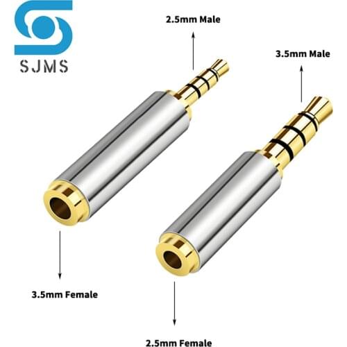 3.5MM Male to 2.5MM Female / 2.5MM Male to 3.5MM Female Adapter Converter Stereo Audio Headphone Jack