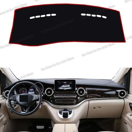 Lsrtw2017 Car Dashboard Cover Mats non slip anti sun shade pad for mercedes benz v class w447 v220 2016 2017 2018 2019 2020 2021