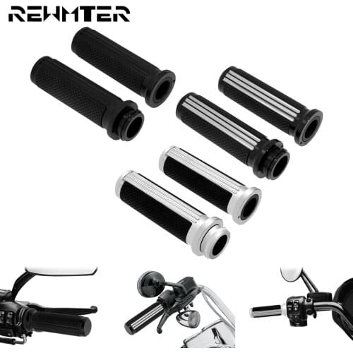 Motorcycle 1''25mm Electronic Throttle Handle Bar Hand Grips For Harley Touring Road King Glide Softail Fat Boy Breakout FLSTF