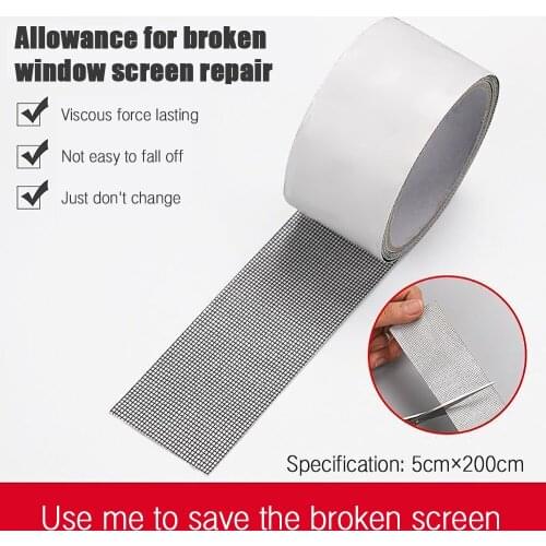 Window Net Anti Mosquito Mesh Sticky Wires Patch Repair Tape Summer Screen Window Door Mosquito Netting Patch Repair Broken Hole