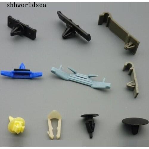 Shhworldsea 500pcs auto fasteners windshield washer hose drip moulding clip hood insulation retainer fuel line retainer clip