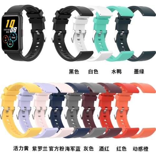 20mm Silicone Sport Replacement Breathable Band For Huawei Honor Watch ES strap for Huawei GT2 42mm watchbands