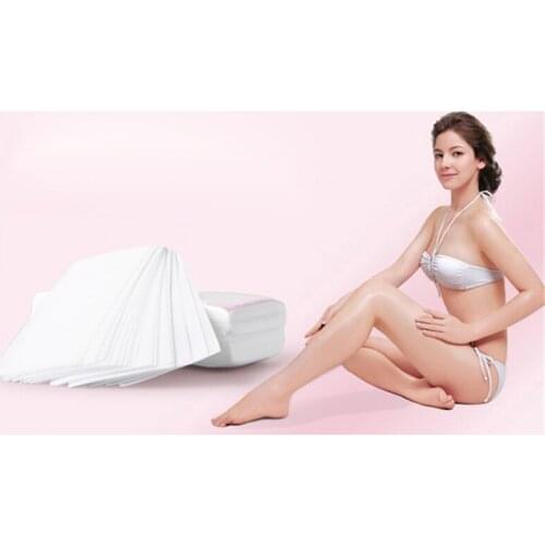 Special Thick Non-Woven Depilatory Wax Hair Removal Waxing Wax Paper For Paper White 100Pcs Hair Removal Wax For Depilation