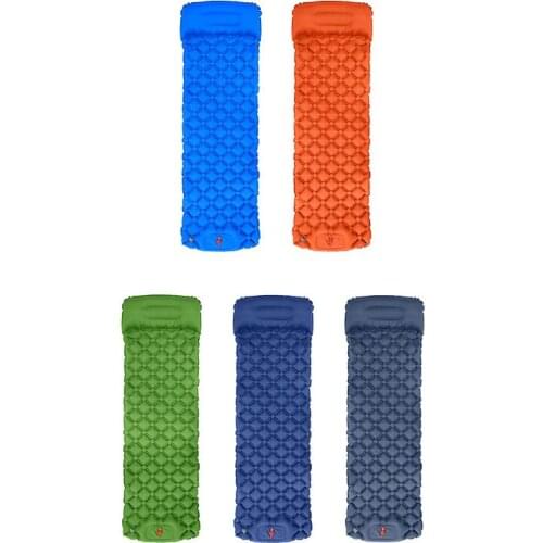 Camping Mat Inflatable Mattresses Camp Air Mattress Outdoor Mat 4 Color Tent Mat Ultralight Sleeping Pad Hiking Folding Bed